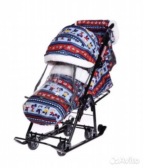 Санки-коляска Ника Детям нд-7-5/4 в стиле лего