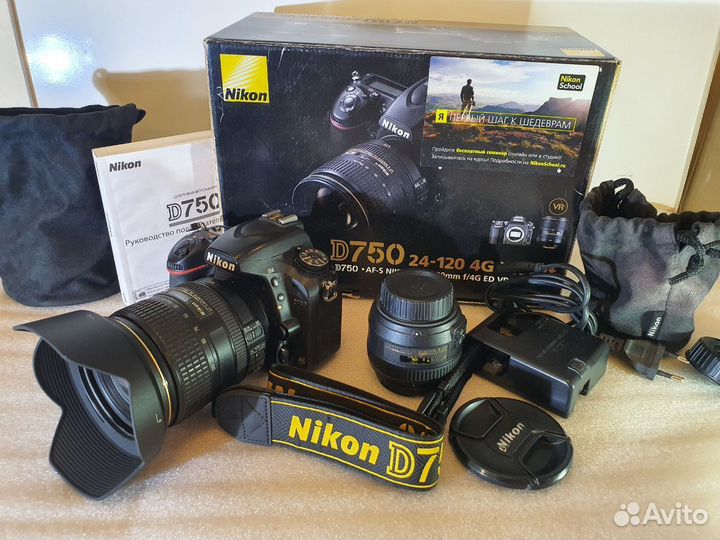 Nikon D750 + объективы 24-120MM F/4G 50MM F/1.4G