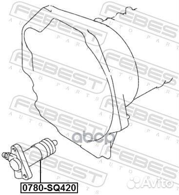 Цилиндр сцепления рабочий Febest 958