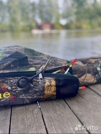 Чехол для удочек с катушками 150 см 2 секции