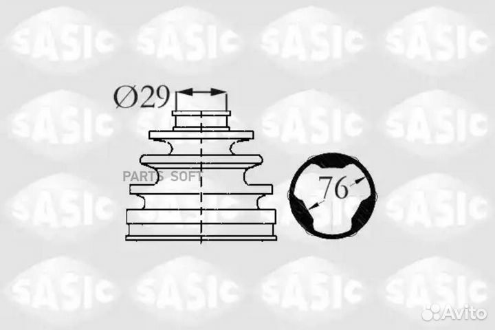 Sasic 2873883 Пыльник ШРУСа