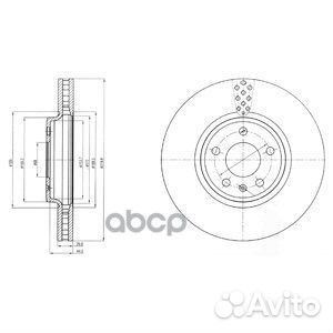 Диск тормозной BG4080C Delphi