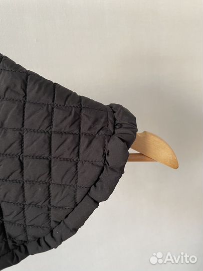 Манишка воротник накладной стеганый черный sela