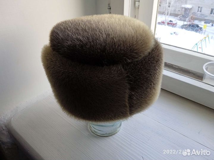 Шапка формовка из норки 56 размер