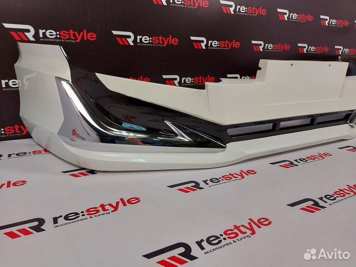 Губа передняя Toyota Land Cruiser Prado 120 Белая