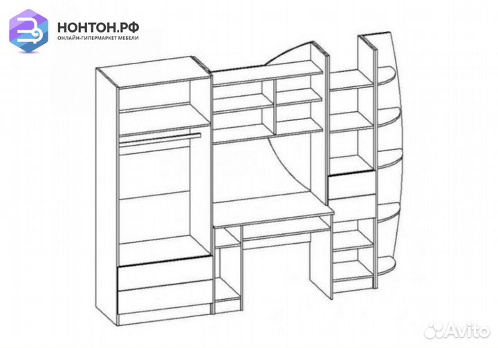 Стенка Немо дуб сонома