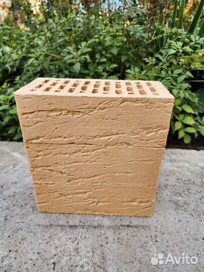 Кирпич облицовочный полуторный сахара рустика