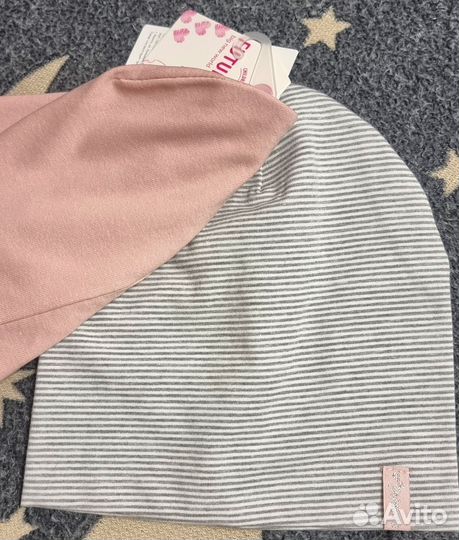 2 шапки для девочки, новые