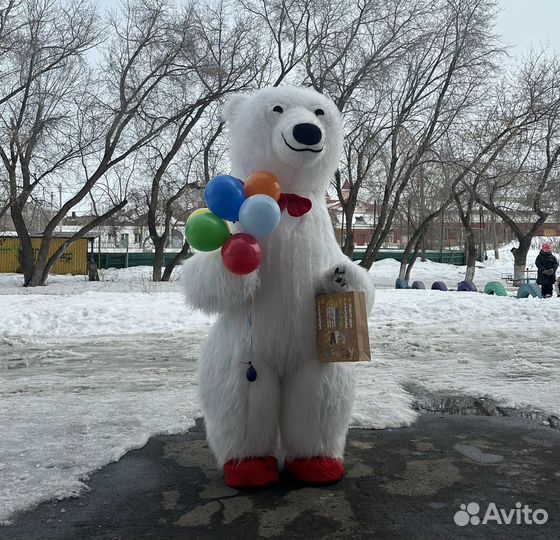 Розовый мишка и другие ростовые куклы