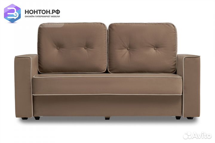 Диван еврокнижка Берген коричневый