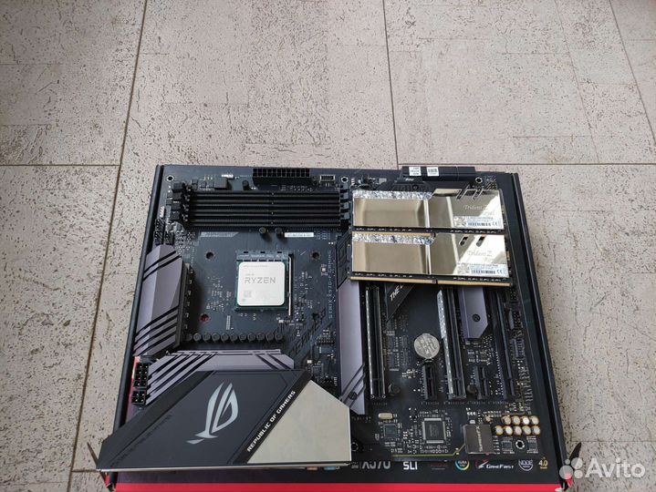 Asus rog x570 f + 5900x + gskill z royal 3600