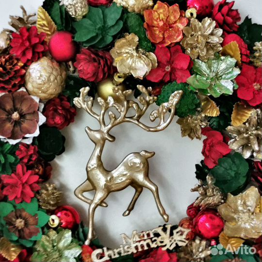 Новогодний венок на дверь