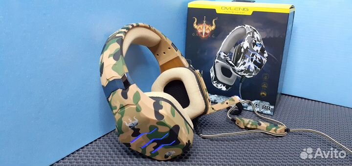 Игровые наушники Elite GT 88 Подсветка Микрофон