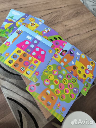 Детская мозаика с крупными деталями