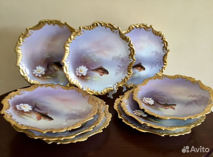 Антикварная тарелка. Цена за одну. Limoges