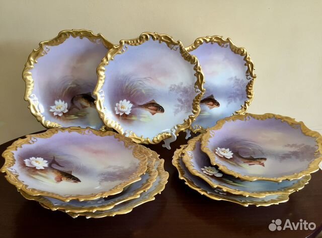 Антикварная тарелка. Цена за одну. Limoges