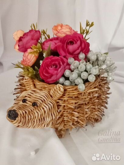 Ваза кашпо ёжик