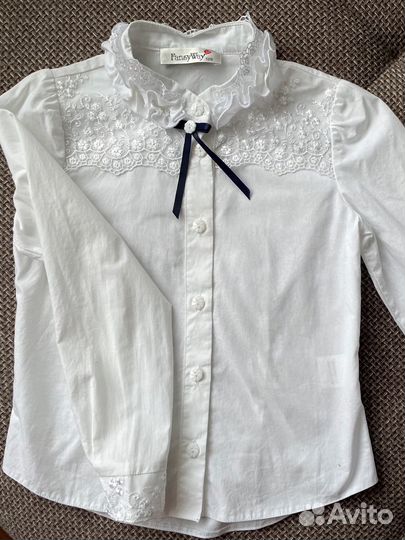 Блузка школьная для девочки 122-128