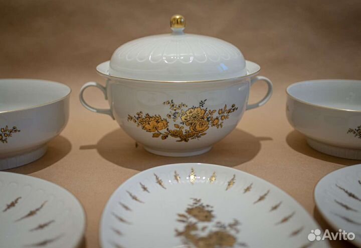 Набор столовой посуды гдр Henneberg Porzellan 1777