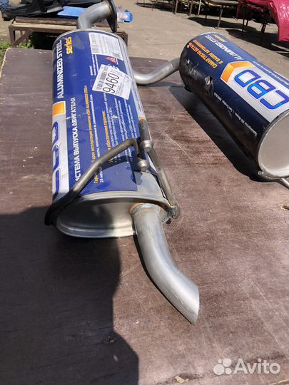 Глушитель solaris,киа рио