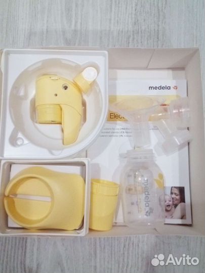Молокоотсос medela mini electric+бутылочка