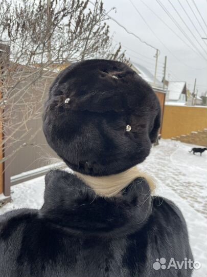 Берет женский норковый