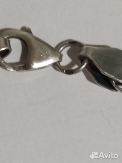 Крест с цепочкой серебро