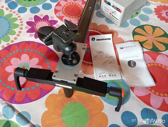 Комплект слайдер Glidetrack+головка Manfrotto