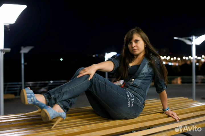 Джинсовый комбинезон Dereon от бренда Бейонсе