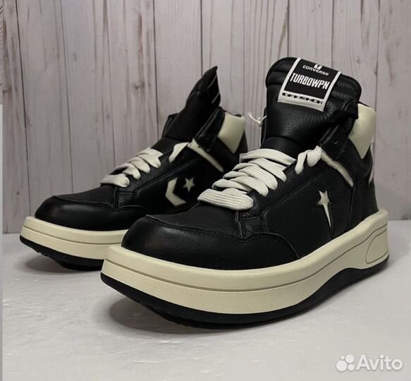 Кеды rick owens converse turbowpn на руках