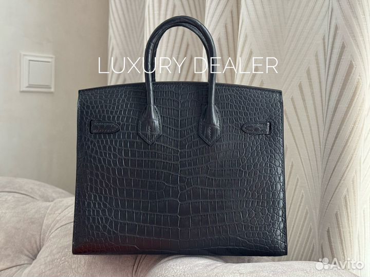 Сумка Hermes Birkin 25 Sellier Moreletti крокодил