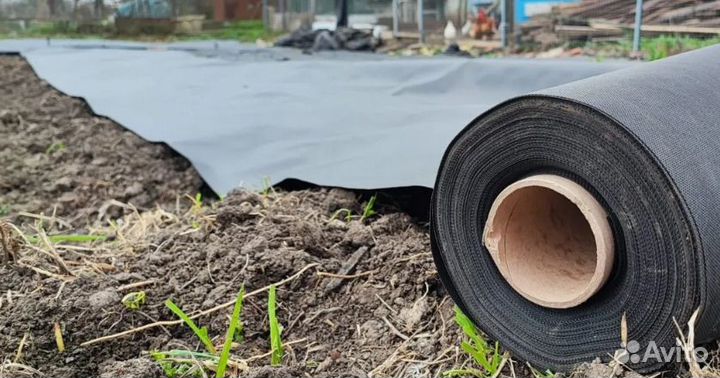 Спанбонд мульчирующий чёрный с повышенным уф