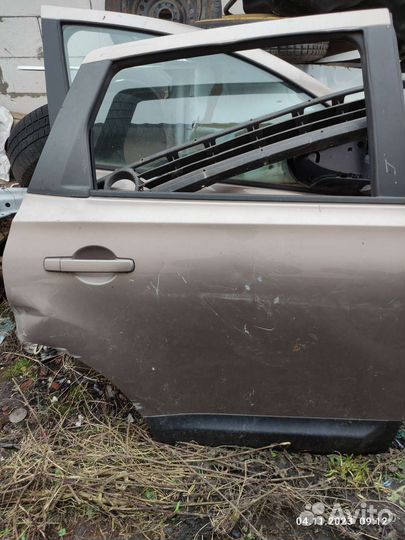 Дверь задняя левая nissan qashqai