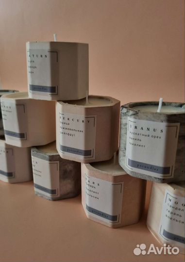 Соевые свечи-планеты