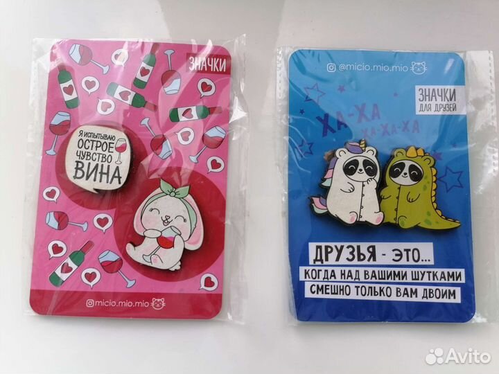 Деревянные значки