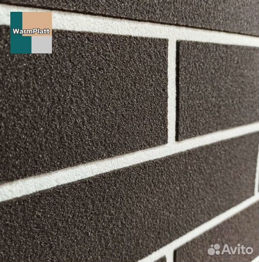 Гибкий кирпич WarmPlatt без затирки швов