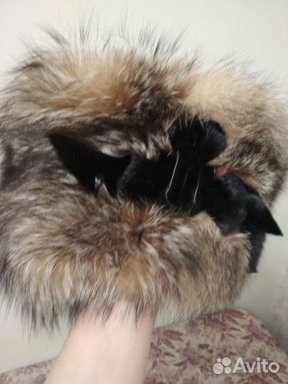 Шапка меховая эффектная