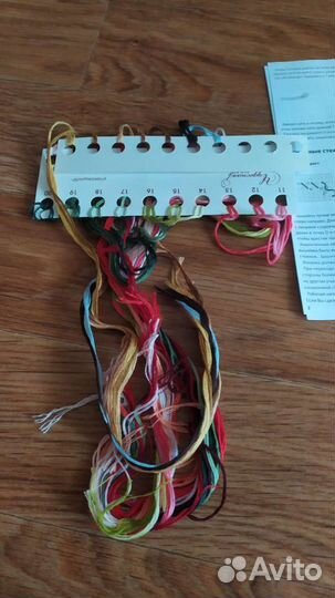 Схема вышивки с остатками ниток.Королевские розы