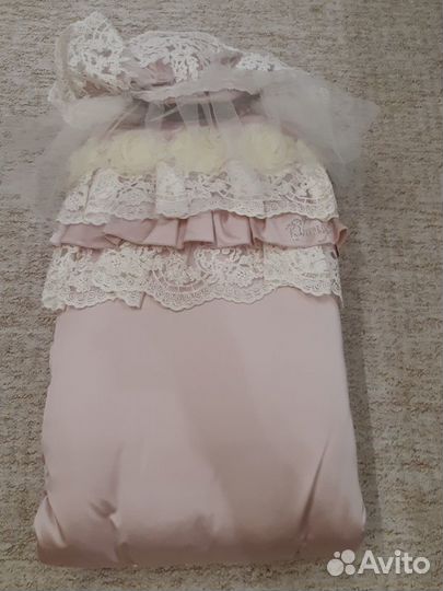 Комплект на выписку для девочки утепленный