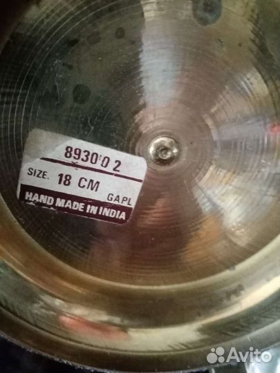 Редкая ваза индия, латунь, ручная работа