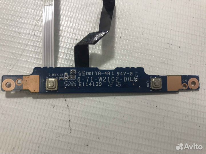 Плата тачпада DNS W210cuqr