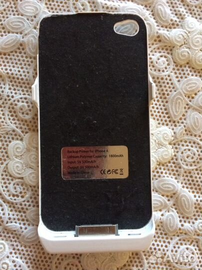 Чехол-аккумулятор для айфона 4