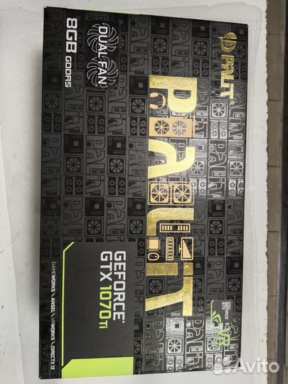 Видеокарта palit 1070ti 8 gb