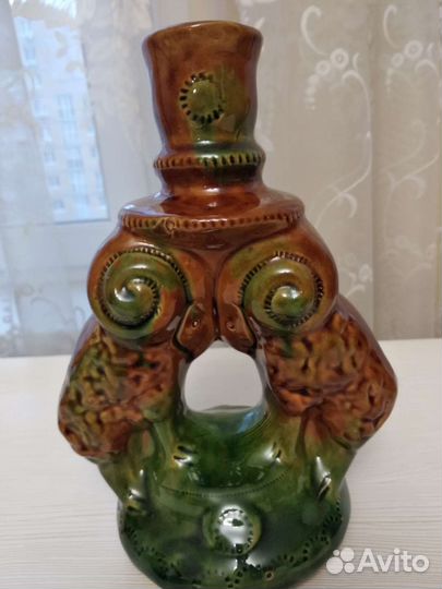 Подсвечник из глины, для декора