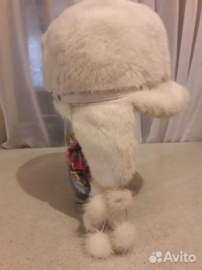 Шапка из белой норки