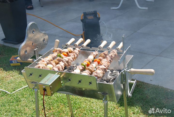 Мангал с электроприводом