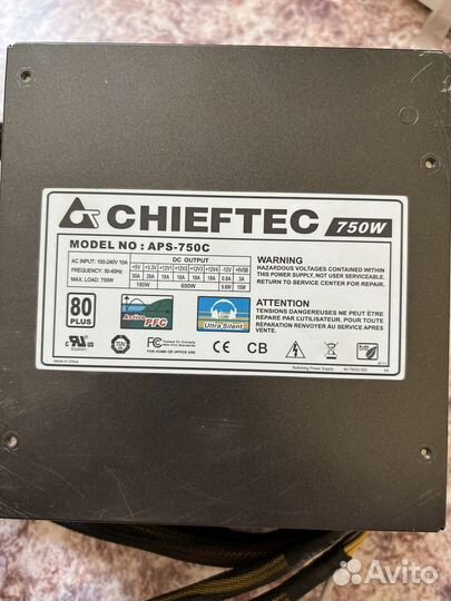 Блок питания Chieftec APS-750C 750W