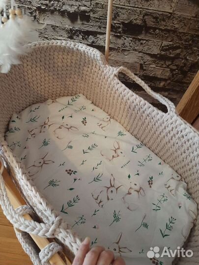 Люлька колыбель вязаная