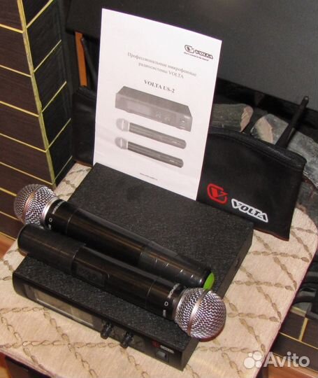 Микрофоны вокальные Volta 2ш US2 радио система Pro
