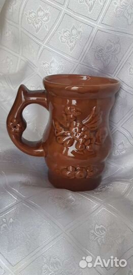 Кружка глиняная для напитков СССР